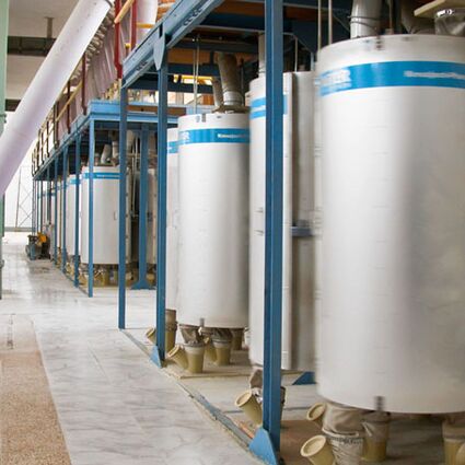 8 Kreuzjoch-Plansichter · 500 t/d Weizenmühle